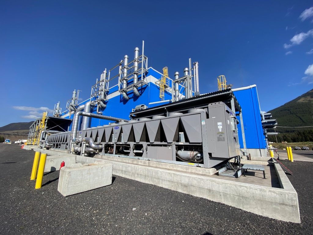 Water chillers at the Fording River Operations South Active Water Treatment Facility.